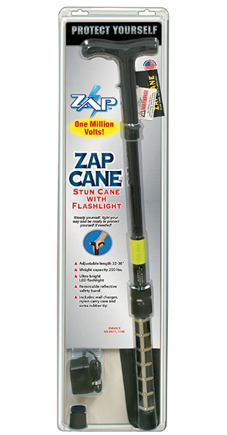 Load image into Gallery viewer, Zap Cane - 1 Million Volt Stun Device Walking Cane With Flashlight
